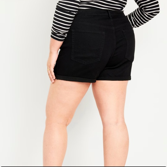 NWT OLD NAVY High-Waisted Wow Jean Shorts -- 3-inch inseam: Light Black Heath - Picture 8 of 9